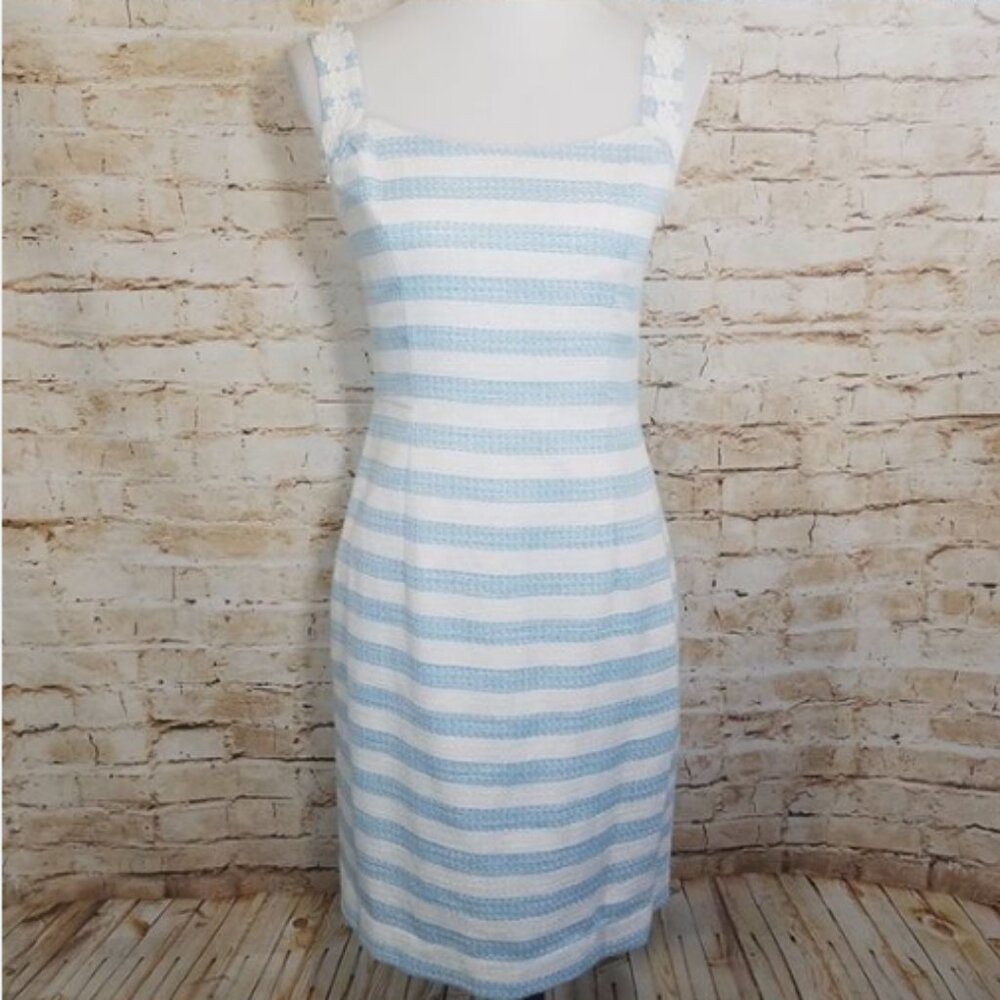 Lilly Pulitzer Nelle Jacket and Nienie Blue White Stripe Dress NWT Size 14 - Picture 2 of 12